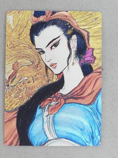 龙虎卡牌-八一场（满200元包邮，无佣金，每周六结拍，欢迎送拍） - 粗闪卡 昆仑万象 权迎东手绘复刻第一弹 -  扈三娘