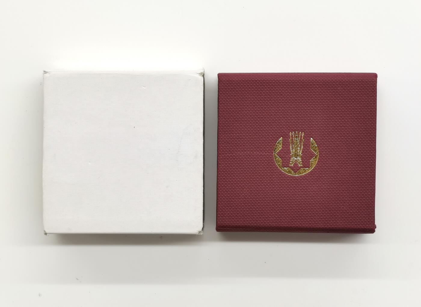 博洋堂世界钱币拍卖第167期（全场包邮） 哈萨克斯坦2022年500坚戈精制部分镀金银币 九头棋 31.1克925银镀0.03克金 发行量：3千 盒证全