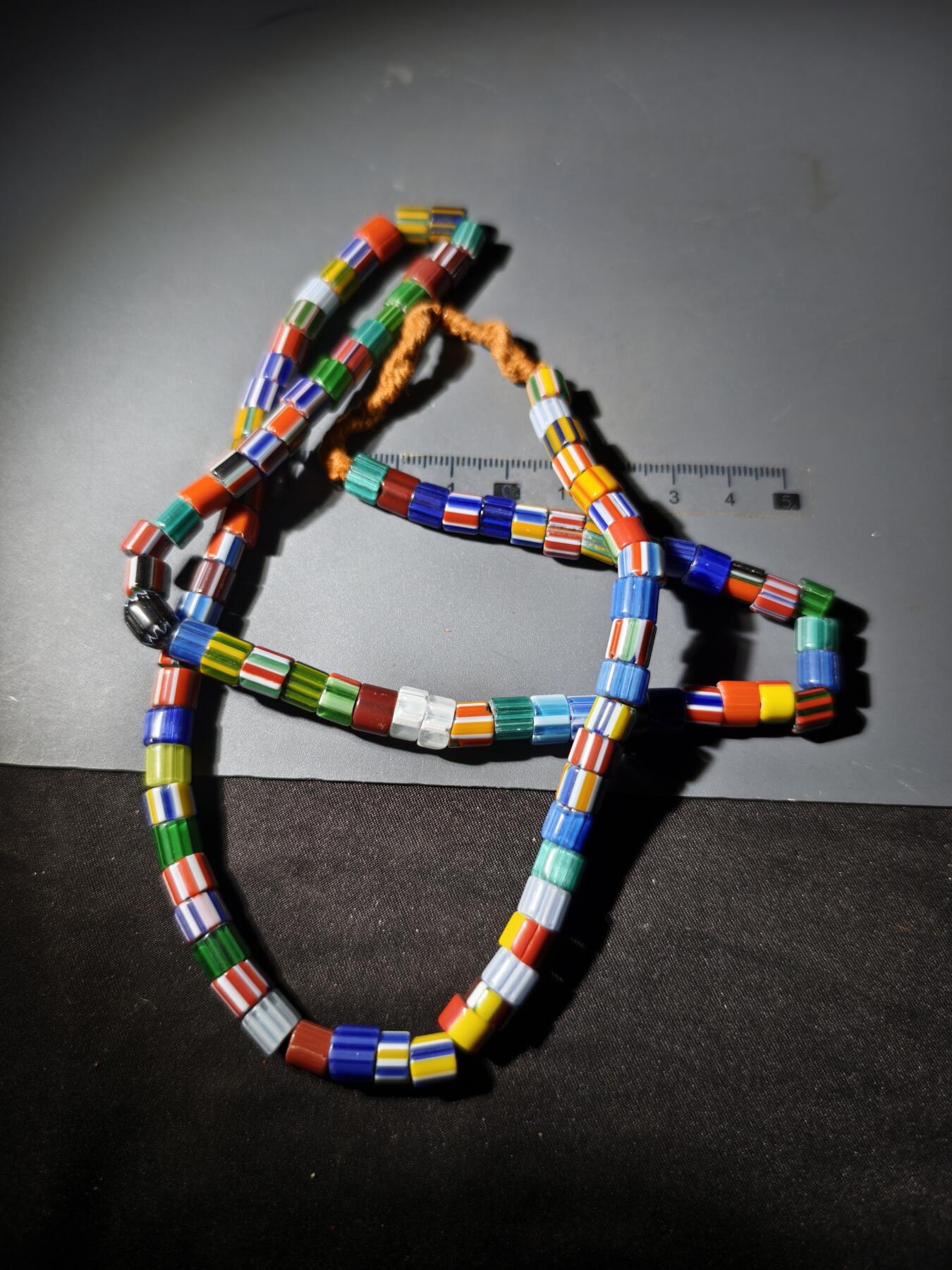 124期新疆红钱粟特钱币丝路钱币专场 琉璃串