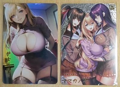 龙虎卡牌-八一场（满200元包邮，无佣金，每周六结拍，欢迎送拍） - 彩闪2张 疾风卡牌 护士的问候+三人行