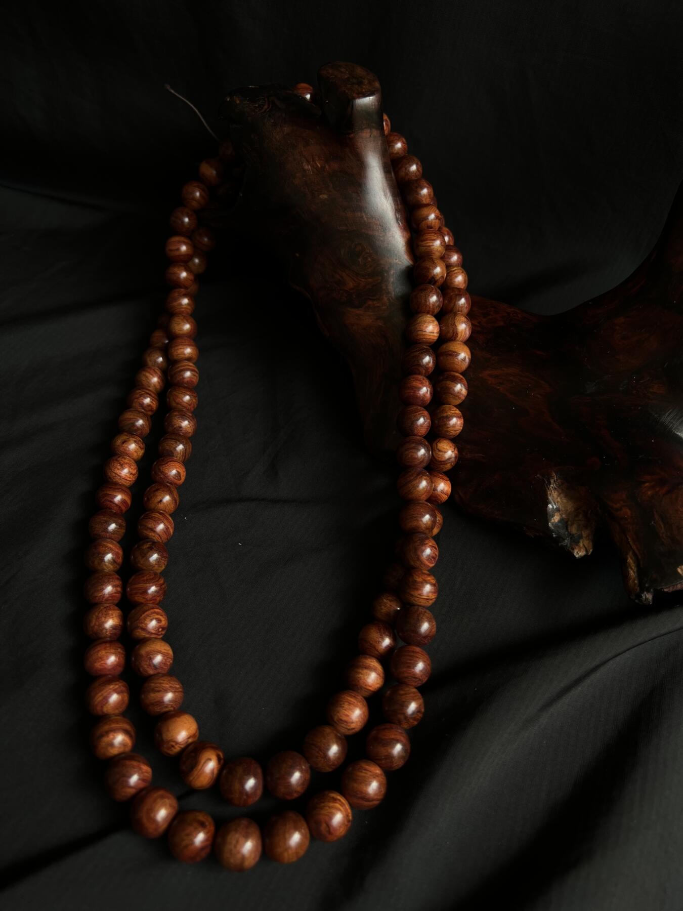 零元拍：海南黄花梨  1.2/108 长串佛珠