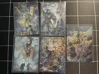 欢迎送拍、零成本上架，释放现金流，合理分配上拍卡品 - 【彩雕】5张 琅琊卡藏&霸业丹青1