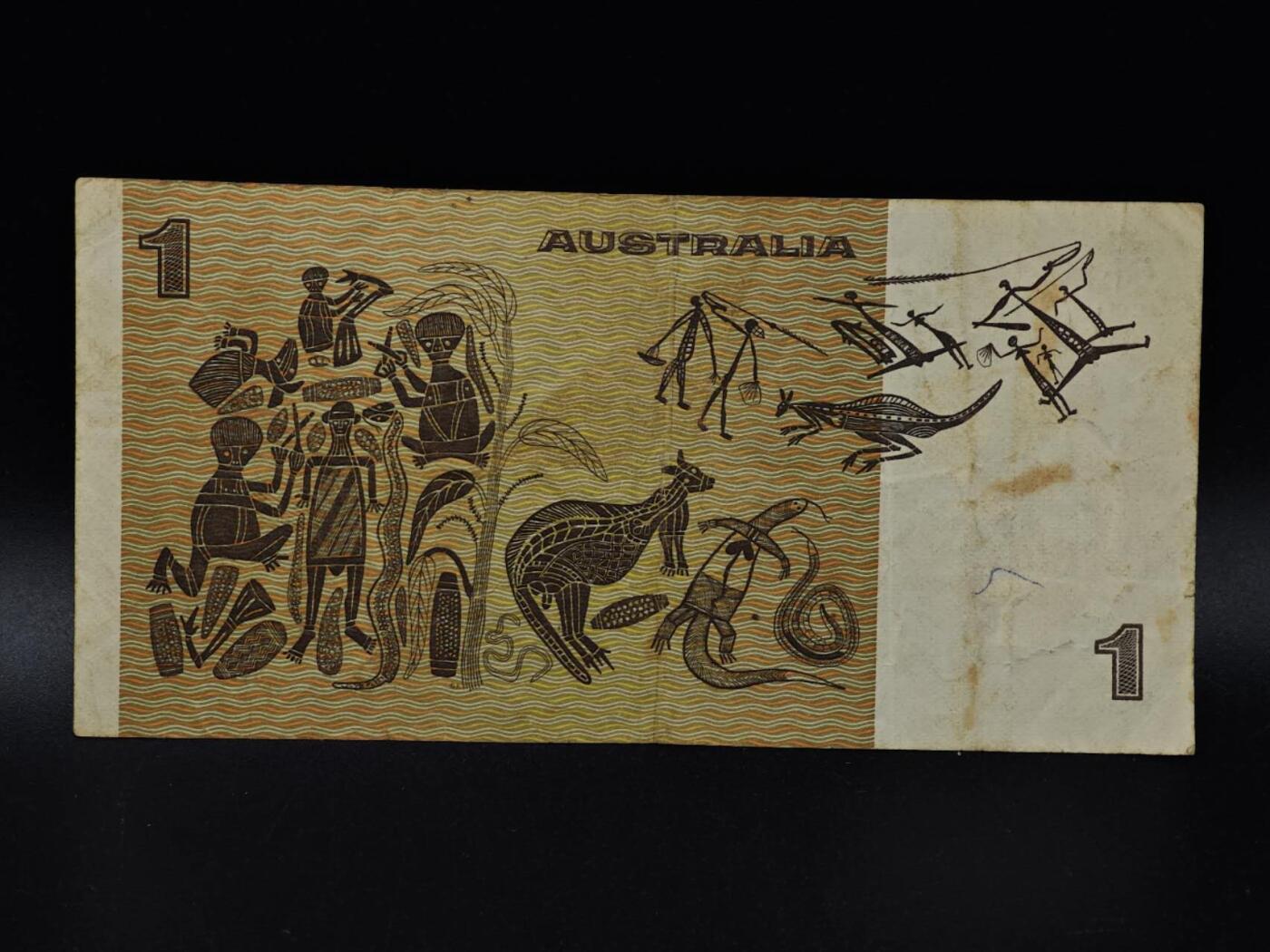  【淘币小摊】限时拍第八百八十九拍   散币套币纸币邮品场    每周一统一发货 澳大利亚1元纸币【有折】