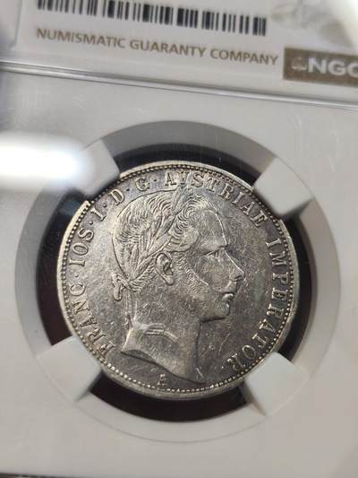 机制币银元拍场 臻品多多 - NGC XF 弗朗茨青年版1弗罗林银币 12.3g 900银 细节完好 底板漂亮