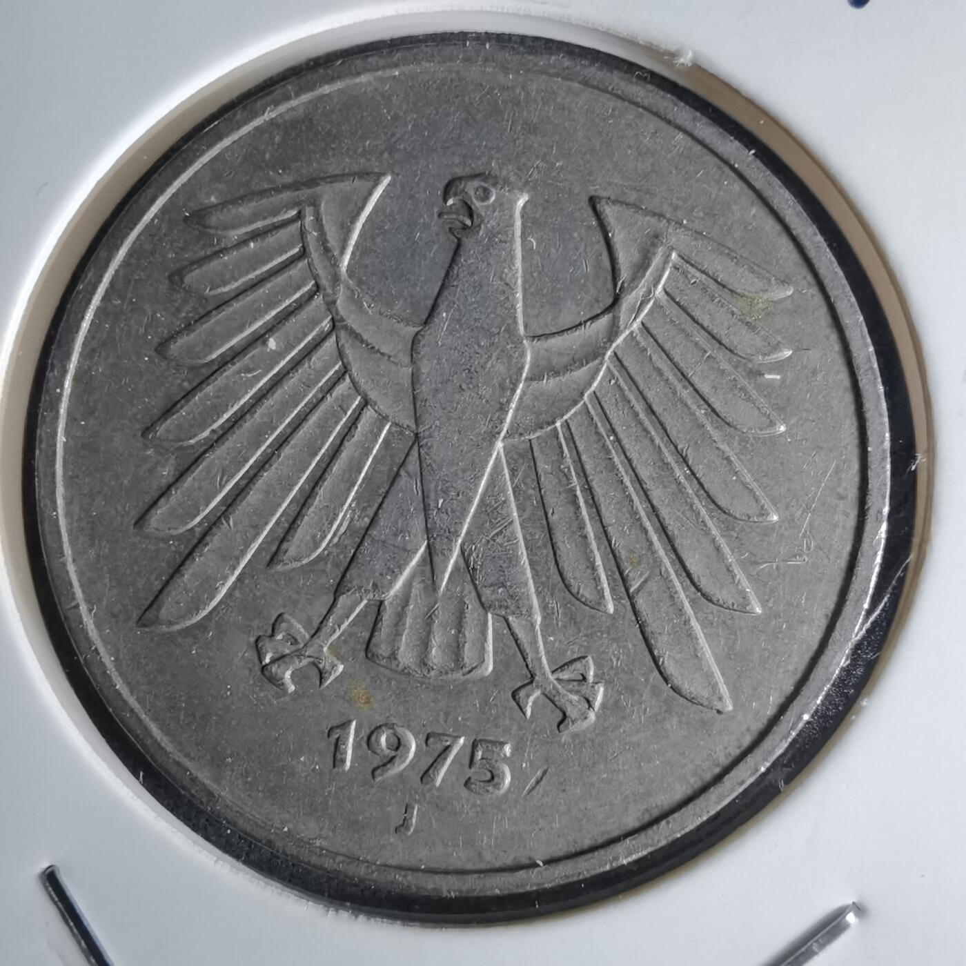 沼泽如烟--第1043场 德国1975年5马克