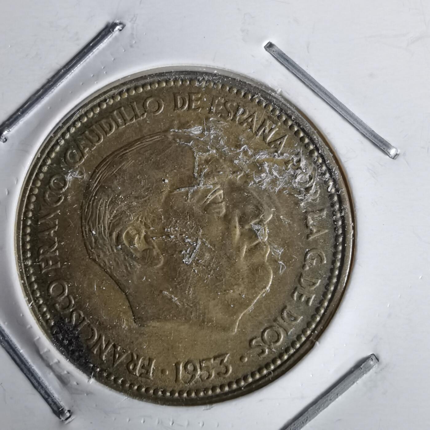 沼泽如烟--第1043场 西班牙1953年2.5比塞塔