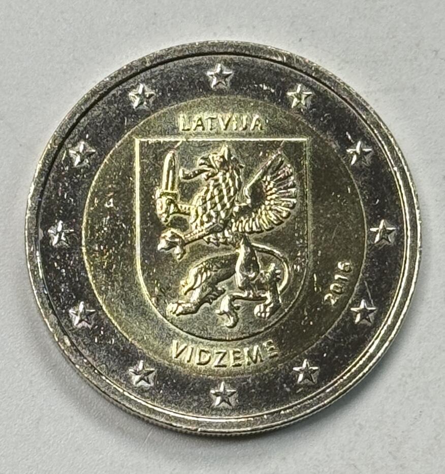 S&S Numismatic世界钱币-拍卖 第125期  拉脱维亚2016年 历史文化分区-维泽梅 2欧元双色纪念币