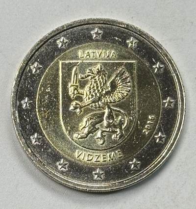 S&S Numismatic世界钱币-拍卖 第125期  - 拉脱维亚2016年 历史文化分区-维泽梅 2欧元双色纪念币