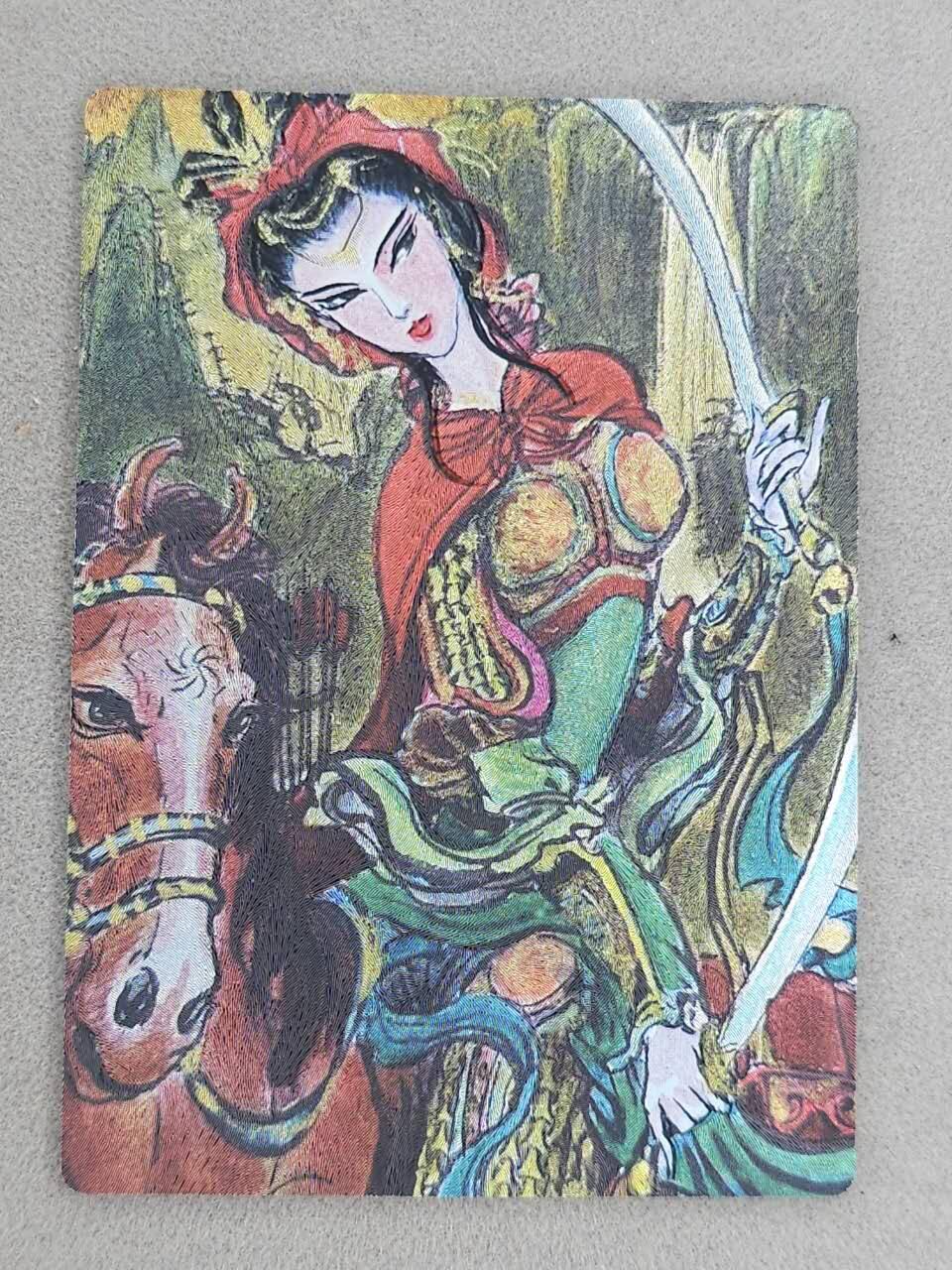 龙虎卡牌-八一场（满200元包邮，无佣金，每周六结拍，欢迎送拍） 粗闪卡 昆仑万象 权迎东手绘复刻第二弹 -  扈三娘