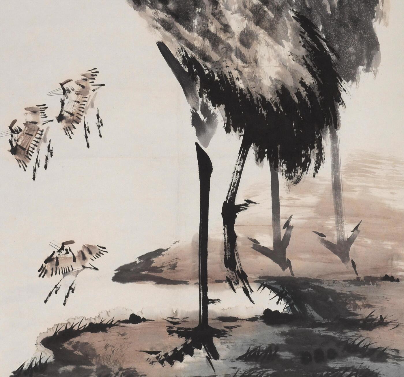 碧月说宝 近现代书画专场（八） 吴东魁 仙鹤