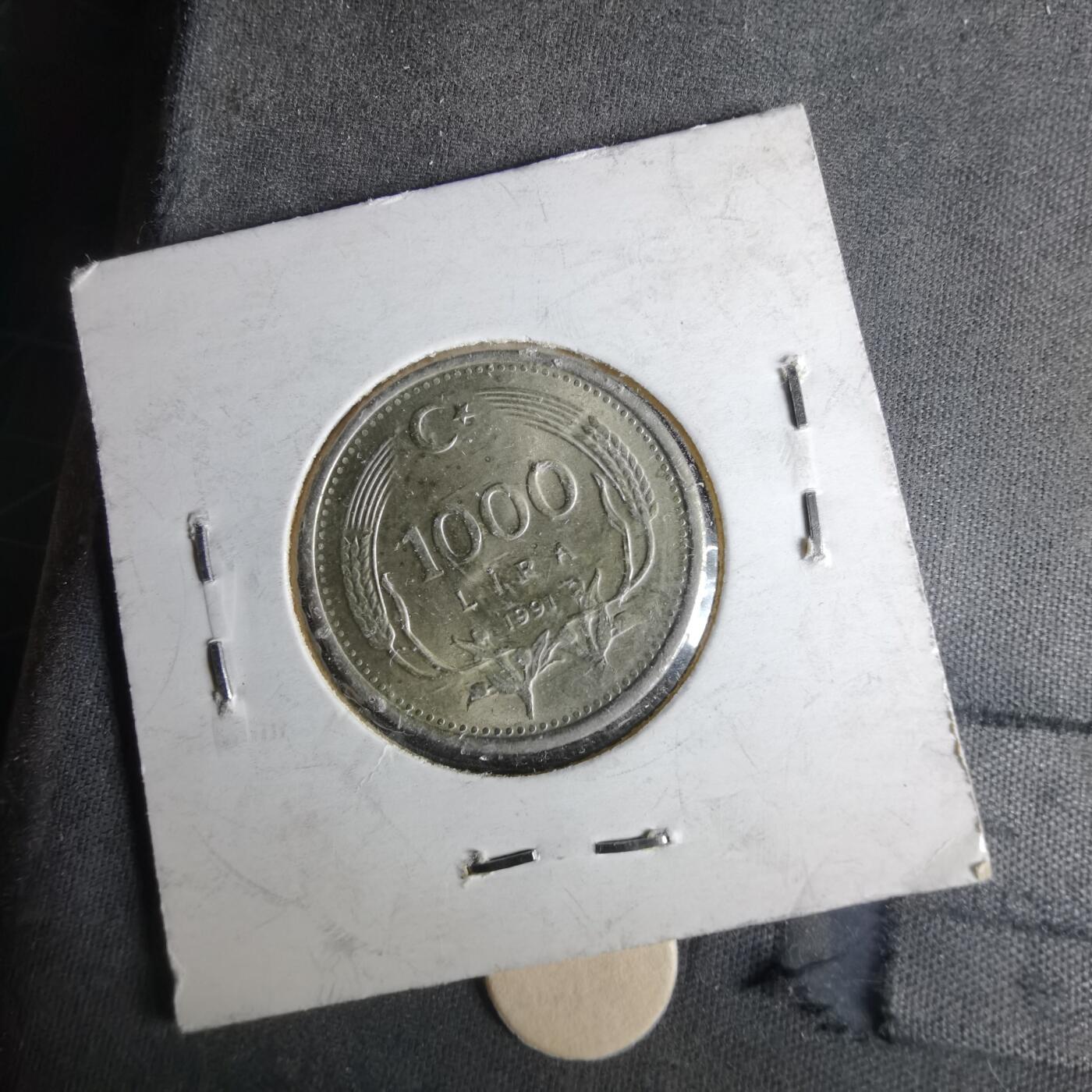 沼泽如烟--第1043场 土耳其1991年1000里拉