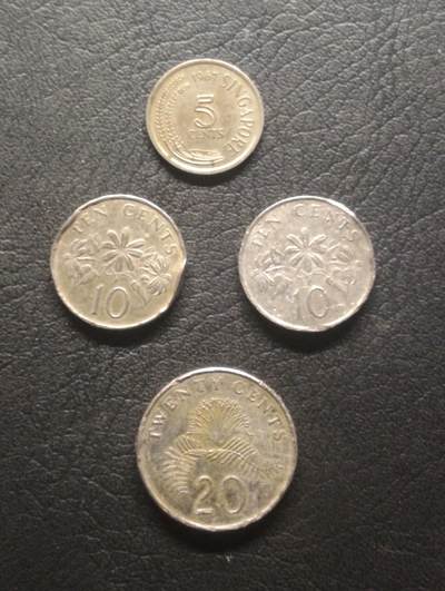 荟藏特别场次第十四期——“社长的硬币堆” - 新加坡硬币四个