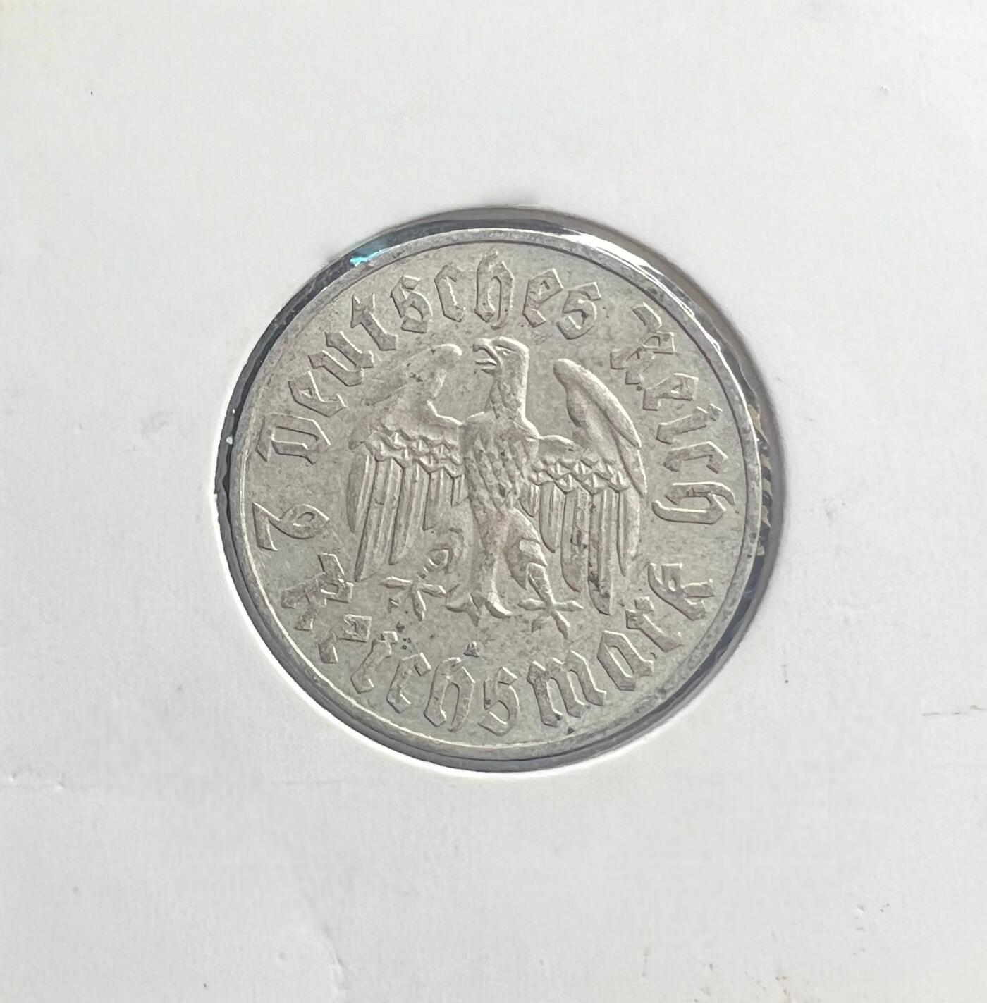 1933 年纳粹德国 5 马克银币 马丁・路德 宗教改革 第三帝国 90% 银