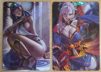 龙虎卡牌-八一场（满200元包邮，无佣金，每周六结拍，欢迎送拍） - 折光彩闪2张 藏无缺卡牌 璇哥 ACG美女