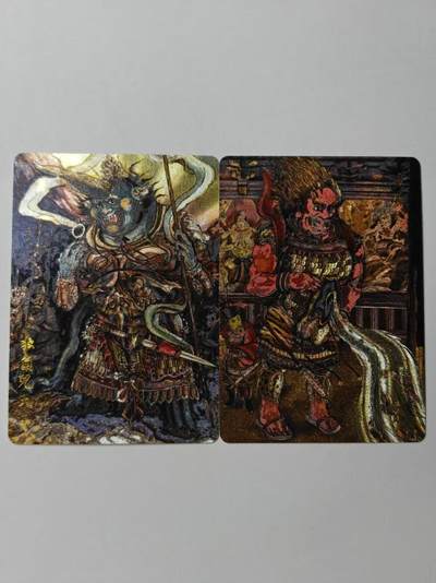 龙虎卡牌-八一场（满200元包邮，无佣金，每周六结拍，欢迎送拍） - 粗闪2张 百里卡牌 秦嘉裕 - 黄眉大王&独角兕大王