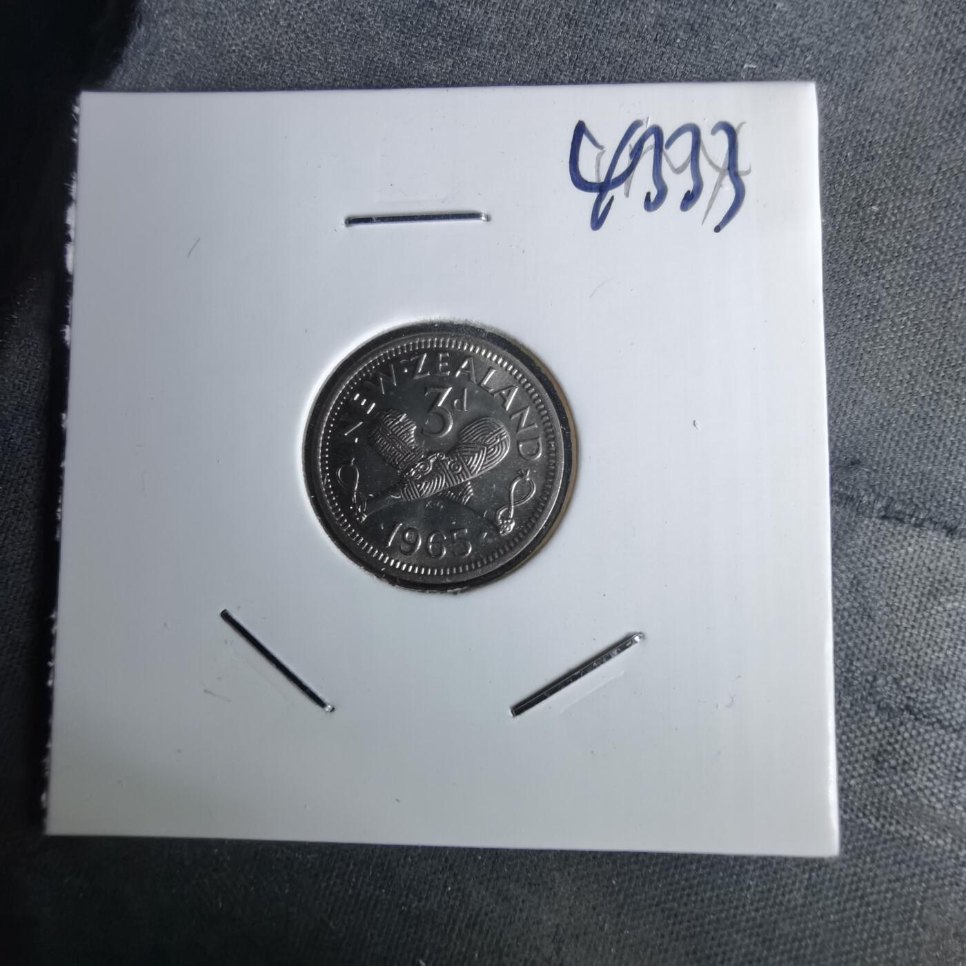 沼泽如烟--第1043场 新西兰1965年3便士