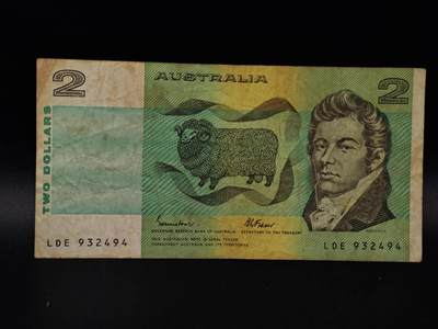  【淘币小摊】限时拍第八百八十九拍   散币套币纸币邮品场    每周一统一发货 - 澳大利亚2元纸币【有折】