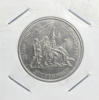 1972 年东德 10 马克纪念币 布痕瓦尔德集中营 反法西斯 德意志民主共和国 铜镍合金 - 1972 年东德 10 马克纪念币 布痕瓦尔德集中营 反法西斯 德意志民主共和国 铜镍合金