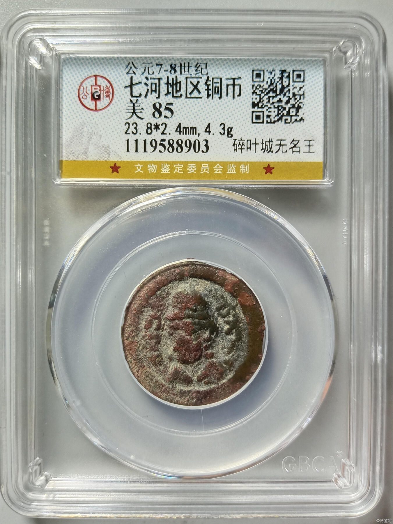 124期新疆红钱粟特钱币丝路钱币专场 七河地区铜币