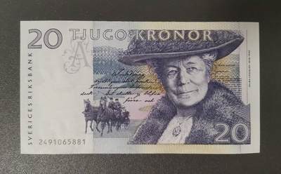 《愛美收藏》第239期-4.5周日外币黄金场  - 瑞典1992年20克朗UNC/UNC- 初版 尼尔斯骑鹅旅行记