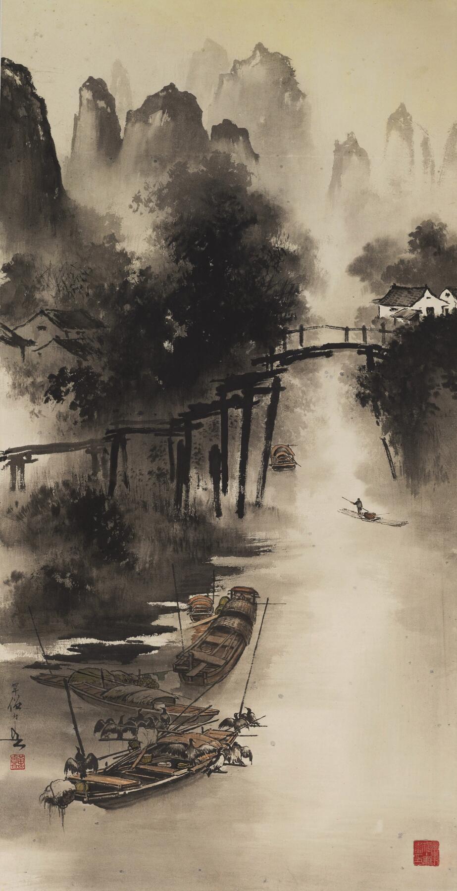 碧月说宝 近现代书画专场（七） 黄幻吾 渔归图