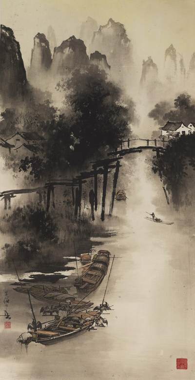 碧月说宝 近现代书画专场（七） - 黄幻吾 渔归图