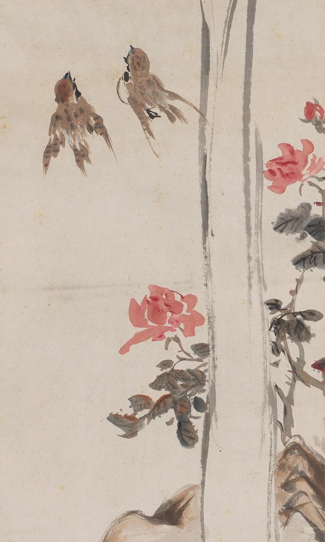 碧月说宝 近现代书画专场（七） 王师子 蕉荫月季