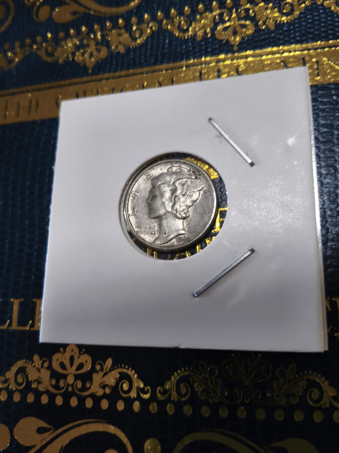 长老汇马年精选第十五场拍卖 1944美国小飞侠10分银币，2.5克900银（2）