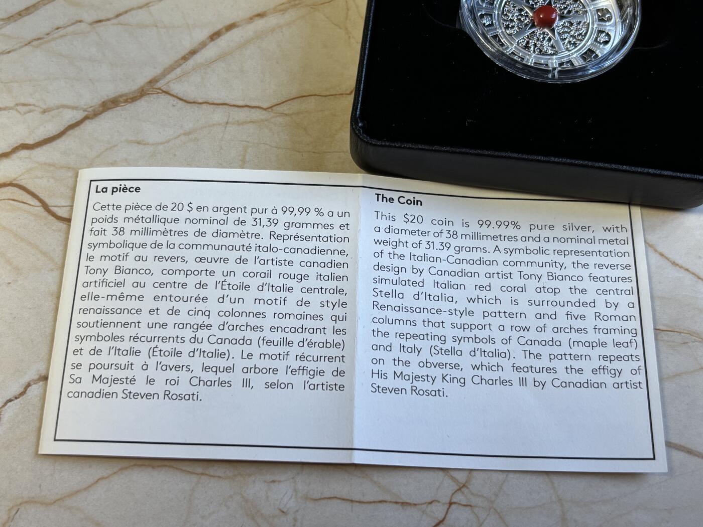 第196期拍卖 加拿大2025年多样性文化系列2力量和富足镶嵌1盎司银币，9999银，发行5500枚