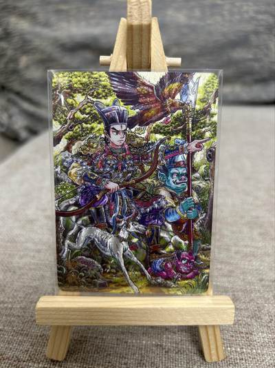 喜灰玩卡拍卖第七期，接拍品0佣金，欢迎送拍，释放现金流，让自己有资金可以购买更多喜欢的卡牌，让别的卡友能淘到更多心仪的卡牌 - 万享 look老师绘 杨戬 粗闪