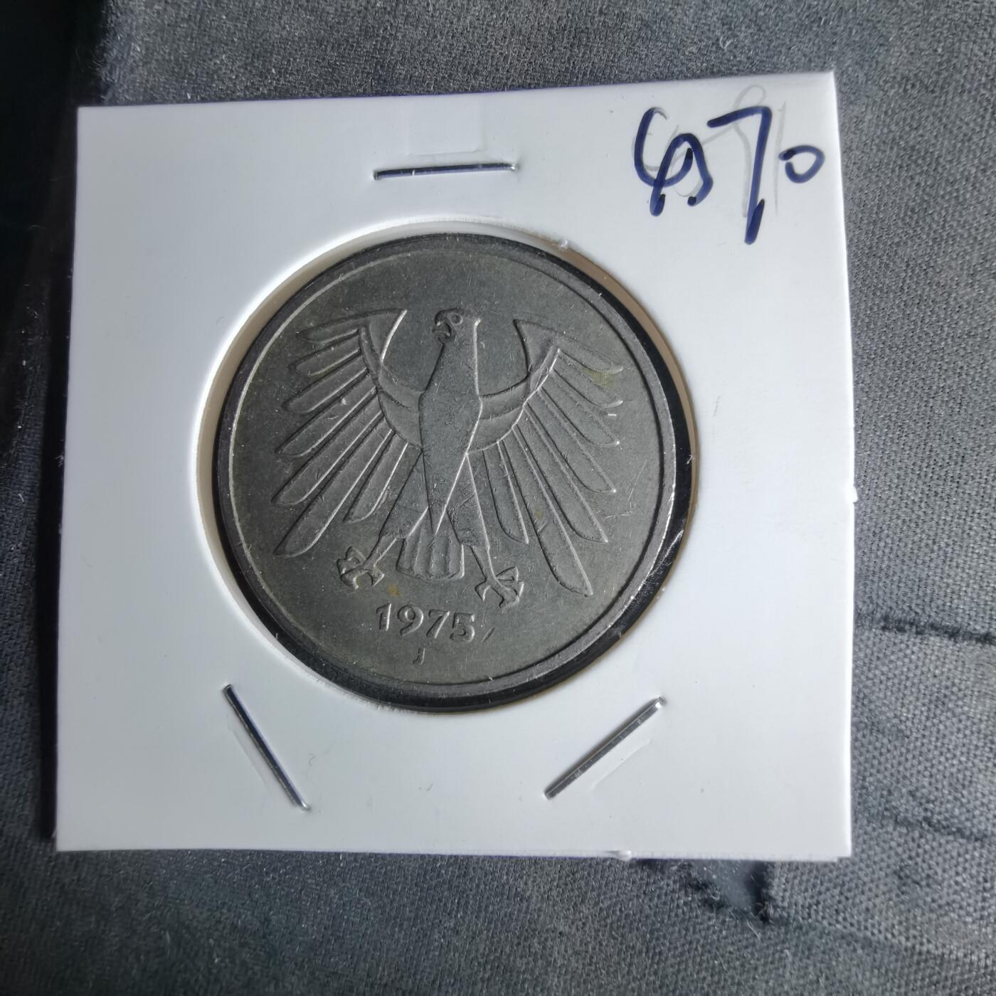 沼泽如烟--第1043场 德国1975年5马克