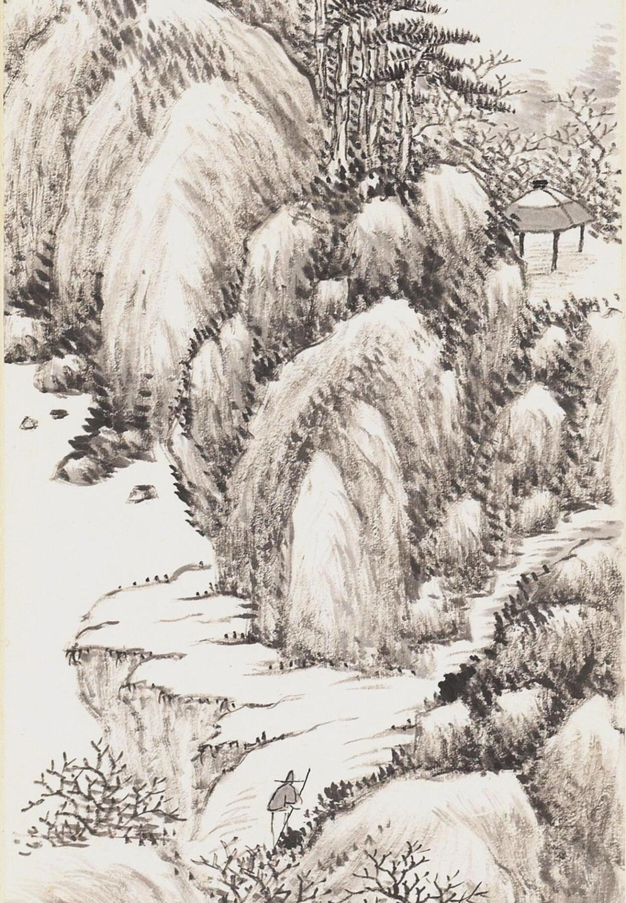 碧月说宝 近现代书画专场（六） 寒岩萧寺