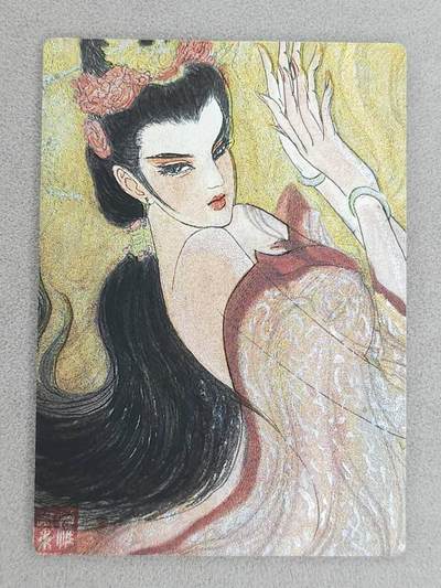 龙虎卡牌-八一场（满200元包邮，无佣金，每周六结拍，欢迎送拍） - 粗闪卡 昆仑万象 权迎东手绘复刻第二弹 -  四大美女之貂蝉