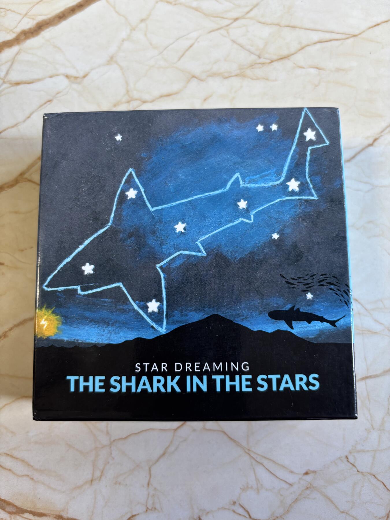 第196期拍卖 澳大利亚2021年梦幻星空鲨鱼座半盎司彩色银币，999银，发行量5000枚，有白斑