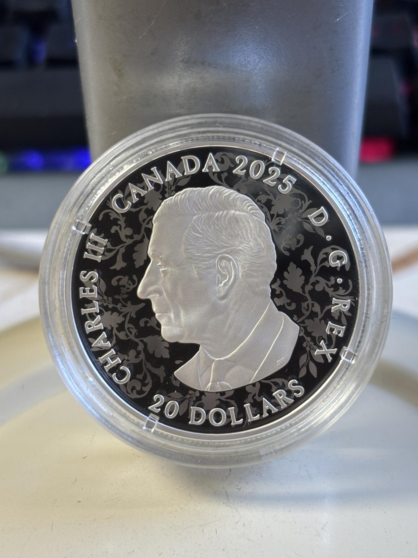 第196期拍卖 加拿大2025年多样性文化系列2力量和富足镶嵌1盎司银币，9999银，发行5500枚