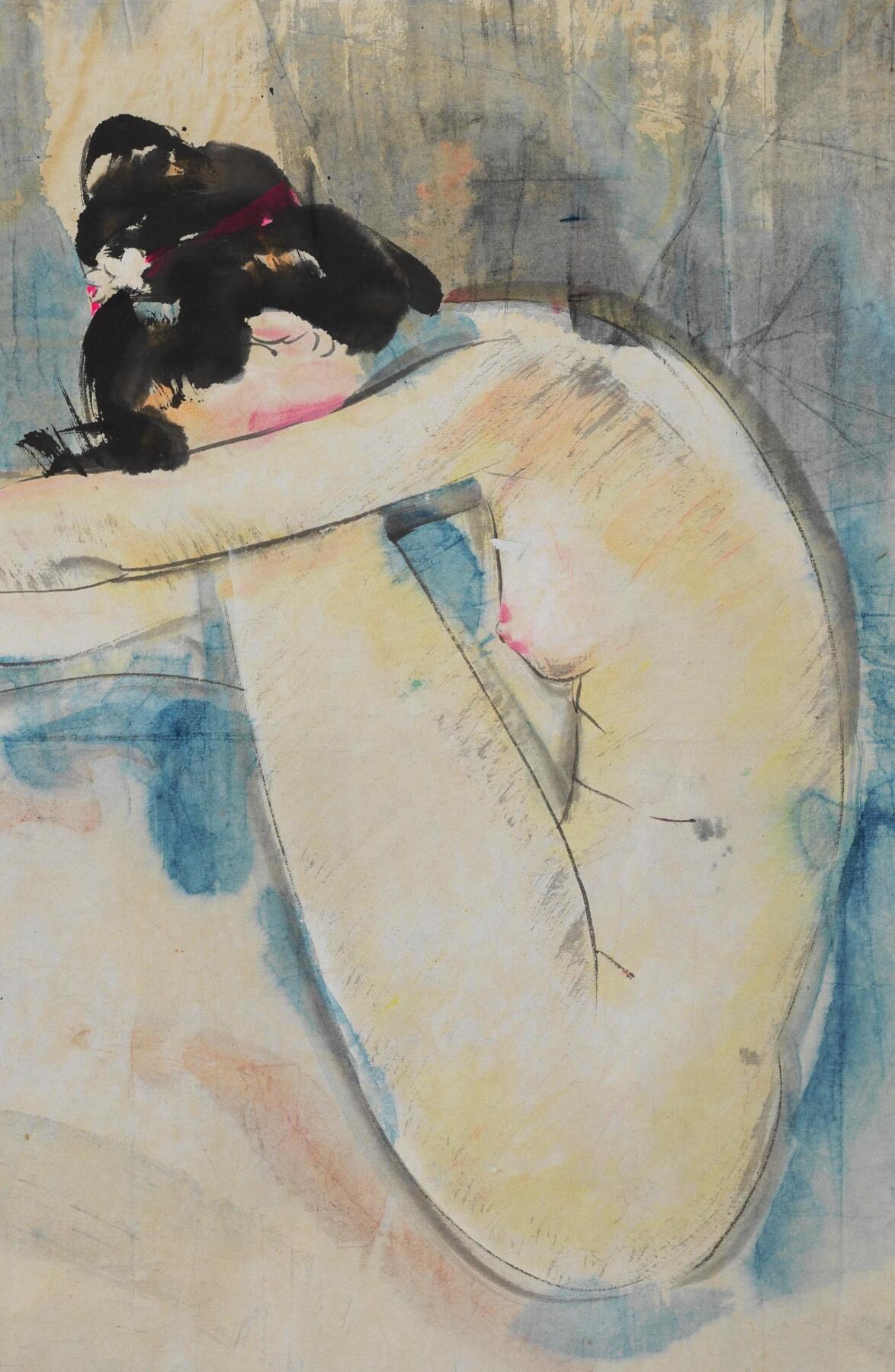 碧月说宝 近现代书画专场（七） 林墉 裸女