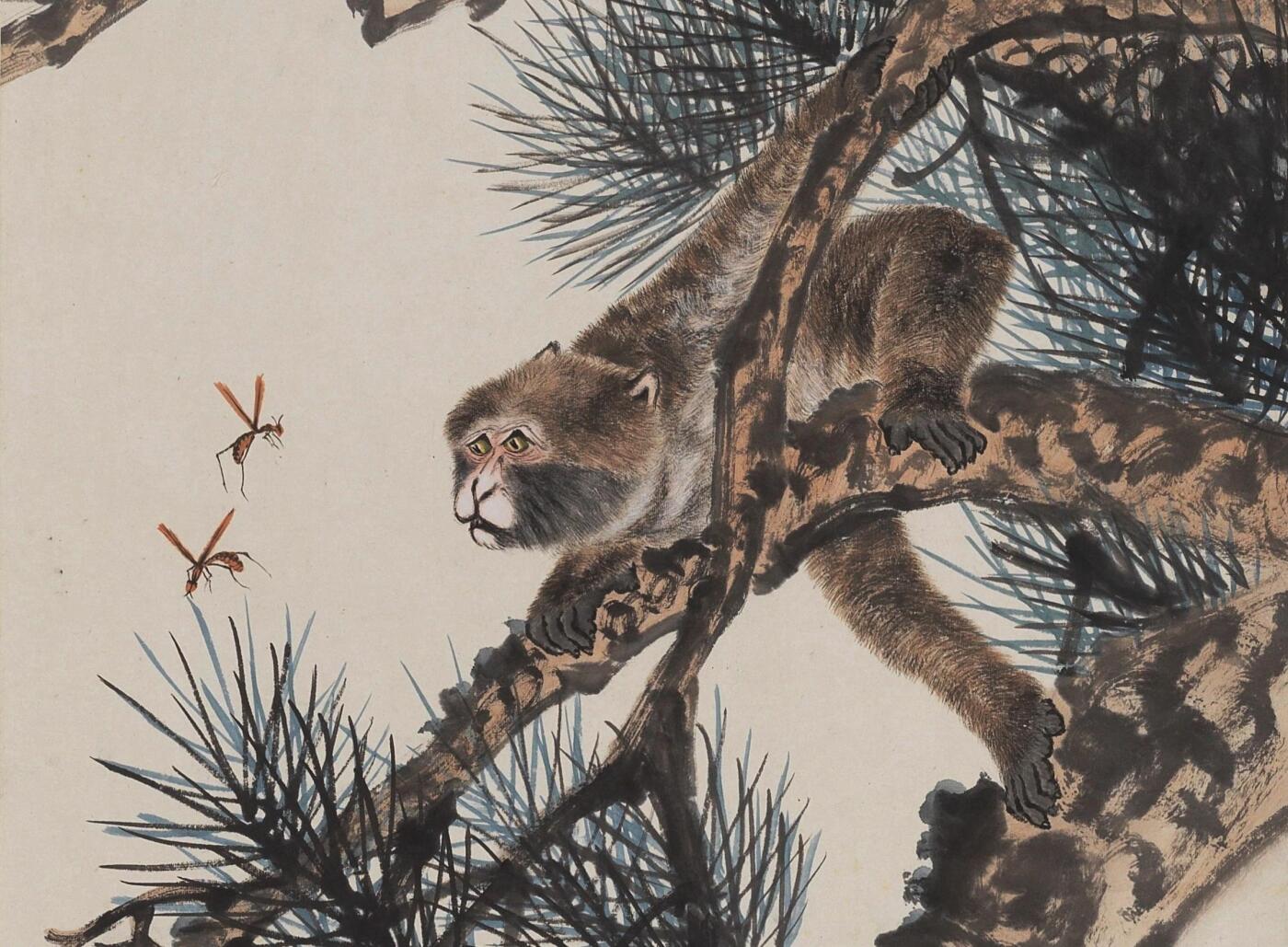 碧月说宝 近现代书画专场（七） 金少石 松猴