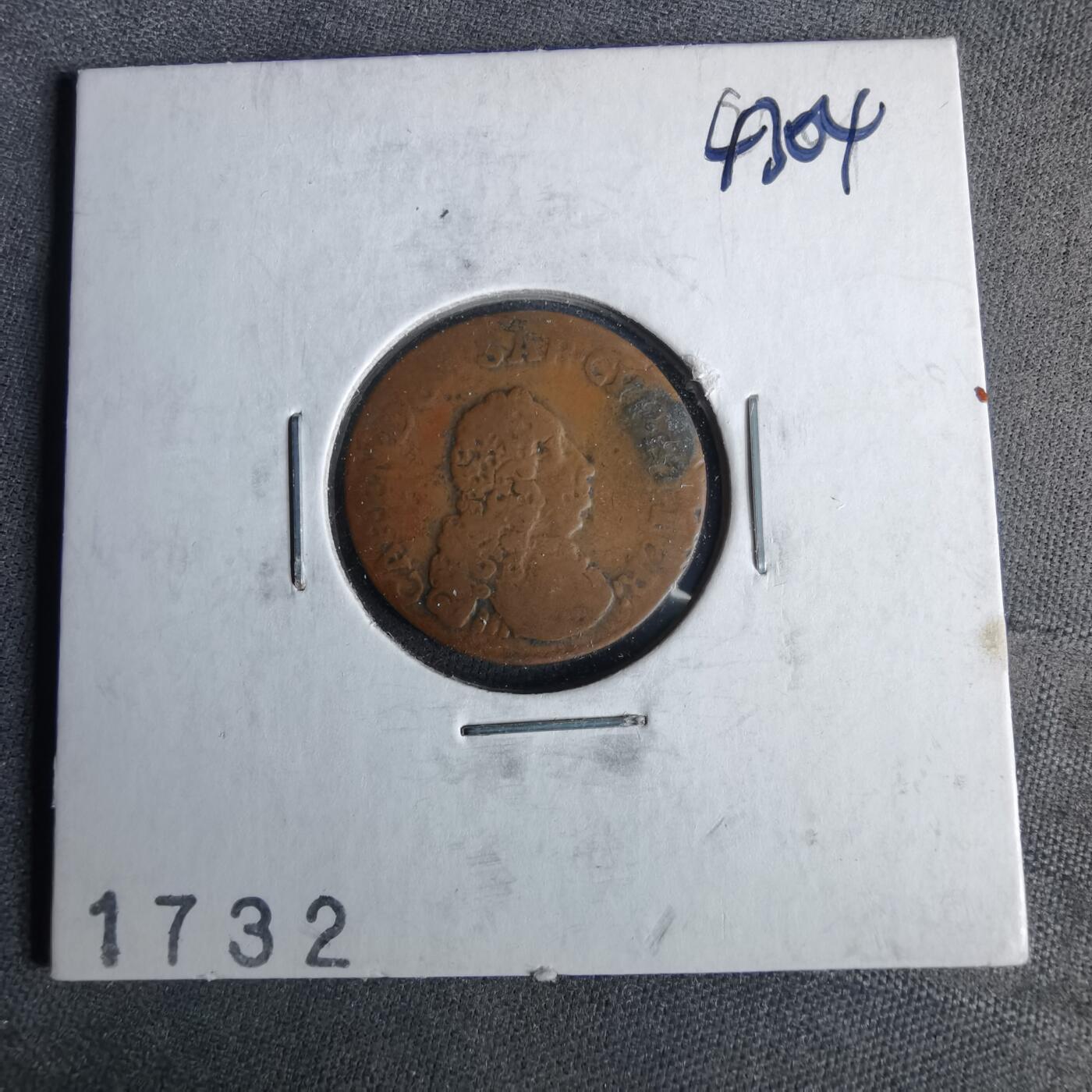 沼泽如烟--第1043场 1732年老铜币