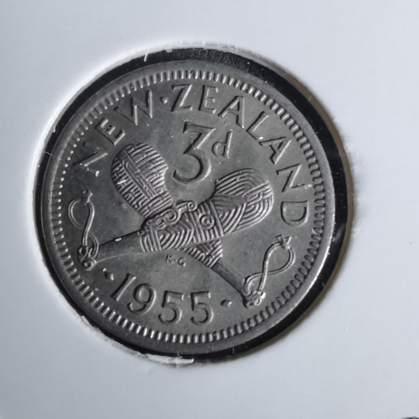 沼泽如烟--第1043场 新西兰1955年3便士