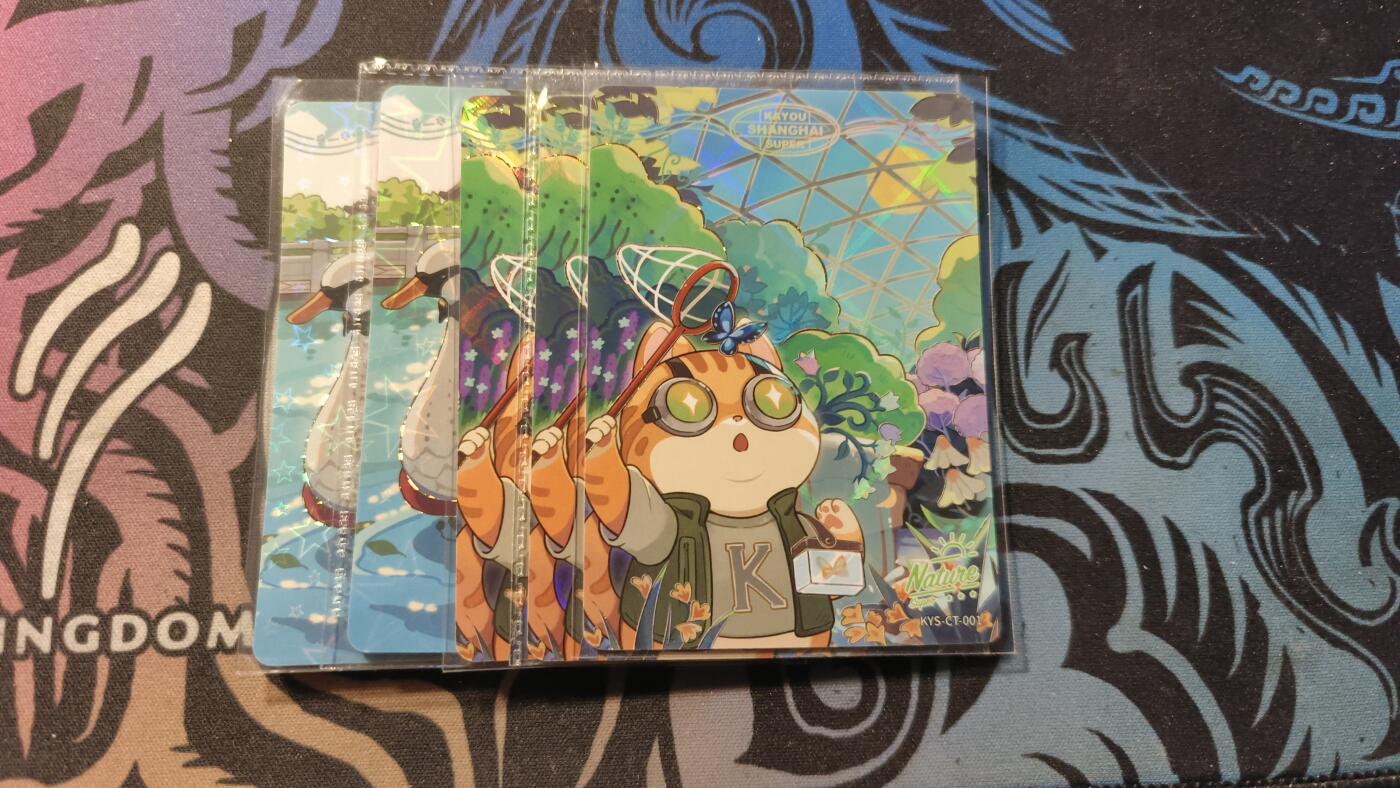 霸总卡牌第四期 卡游术铂环游卡×5