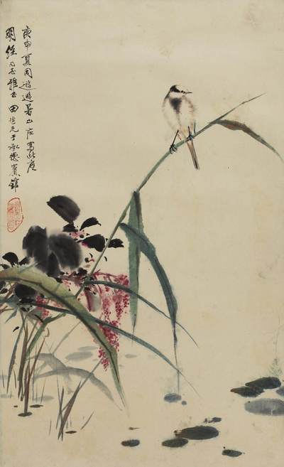 碧月说宝 近现代书画专场（八） - 田世光 芦雀图