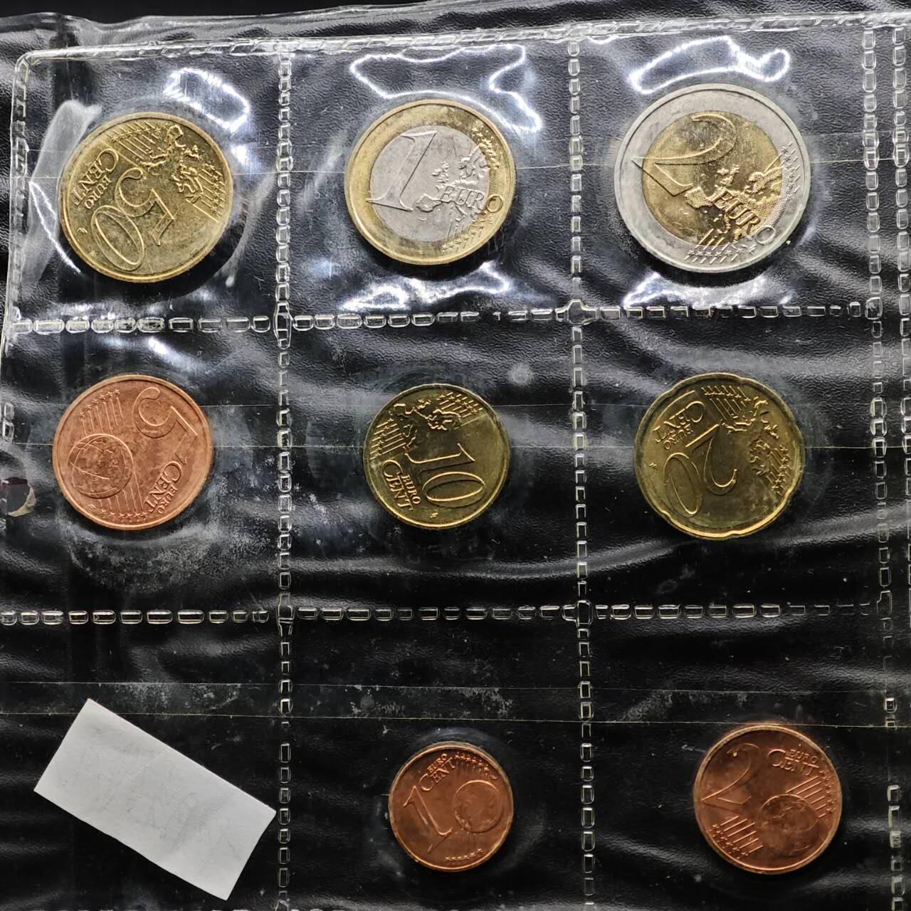  【淘币小摊】限时拍第八百八十九拍   散币套币纸币邮品场    每周一统一发货 拉脱维亚欧元8枚套