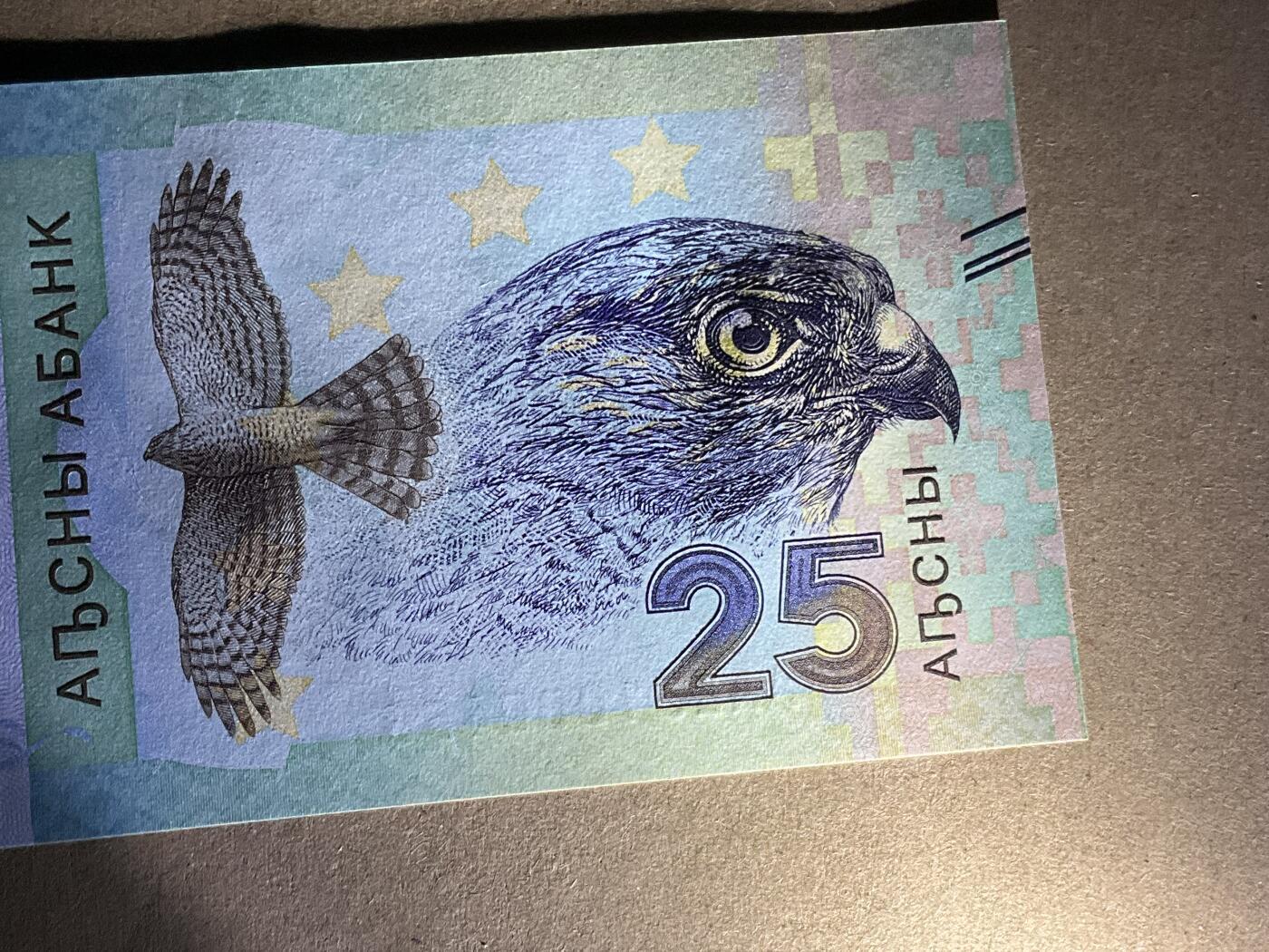 【礼羽收藏】🌏世界钱币拍卖第131期 阿布哈兹 2023年(原票绝品)AA冠25 阿沙 稀少面值币种，卫国战争胜利30年纪念钞。开门百位号尾顺子和冠头呼应更显漂亮(注:此钞都是2310开头)