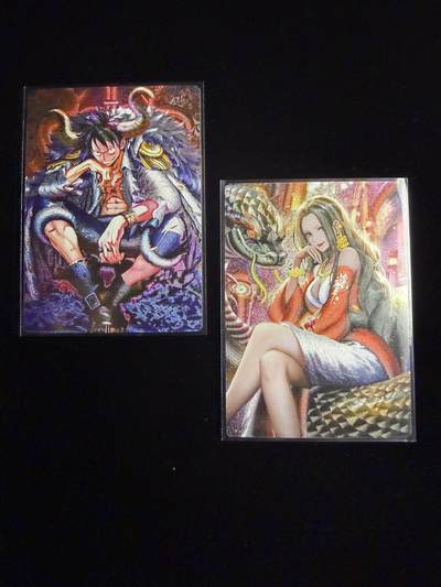 奇点卡牌限时专场 无佣金  所有卡牌独家赞助 部分卡牌支持多宫 流拍商品会循环上架 禁止小号扛价 拒绝套路 部分卡牌设有底价 大家放心拍！祝各位卡牌大佬名流身体健康！ - 奇点卡牌 海贼 女帝➕路飞 粗闪