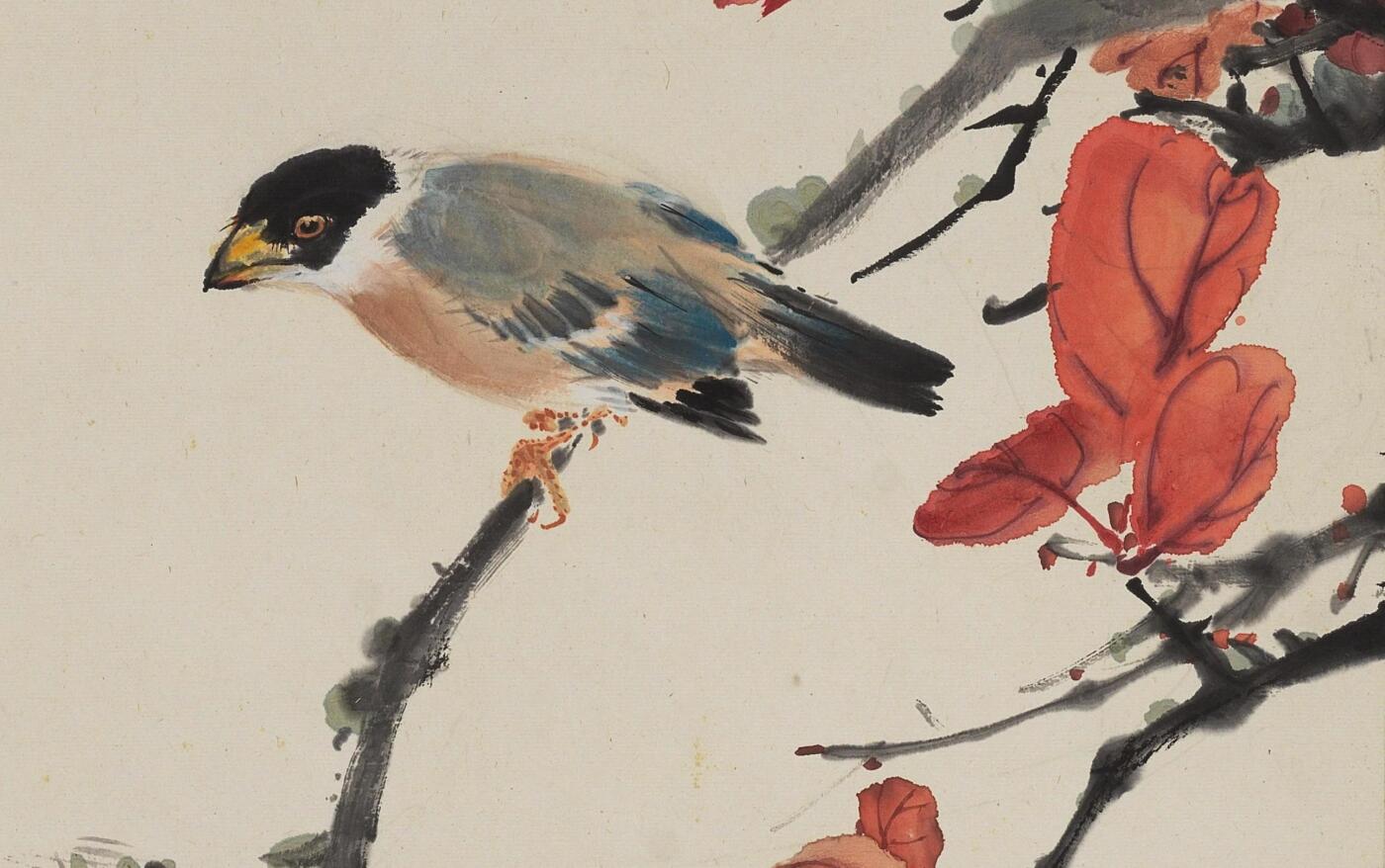 碧月说宝 近现代书画专场（七） 田世光 霜叶红于二月花