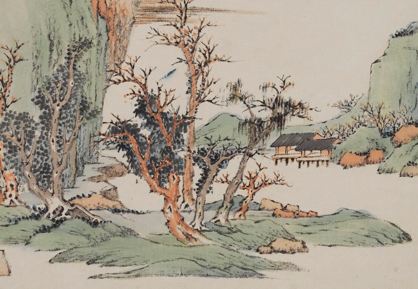 碧月说宝 近现代书画专场（八） 汪洛年 营邱寒林