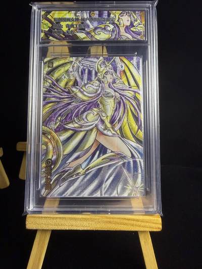 奇点卡牌限时专场 无佣金  所有卡牌独家赞助 部分卡牌支持多宫 流拍商品会循环上架 禁止小号扛价 拒绝套路 部分卡牌设有底价 大家放心拍！祝各位卡牌大佬名流身体健康！ - 奇点卡牌 原创 雅典娜粗闪卡砖