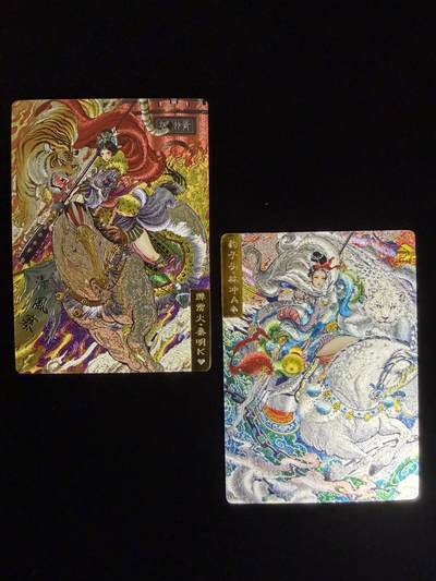 奇点卡牌限时专场 无佣金  所有卡牌独家赞助 部分卡牌支持多宫 流拍商品会循环上架 禁止小号扛价 拒绝套路 部分卡牌设有底价 大家放心拍！祝各位卡牌大佬名流身体健康！ - 奇点卡牌 双城 娘化水浒 林冲➕秦明