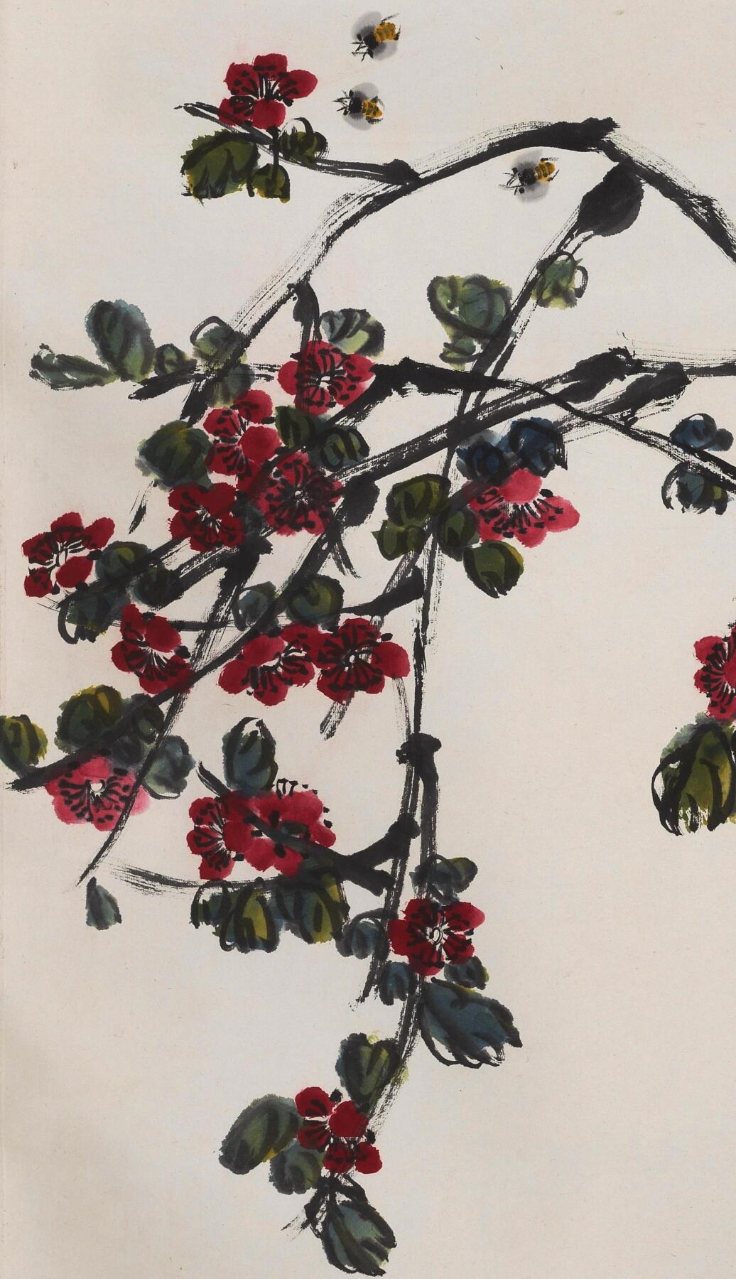 碧月说宝 近现代书画专场（八） 齐秉声 春雨杏花