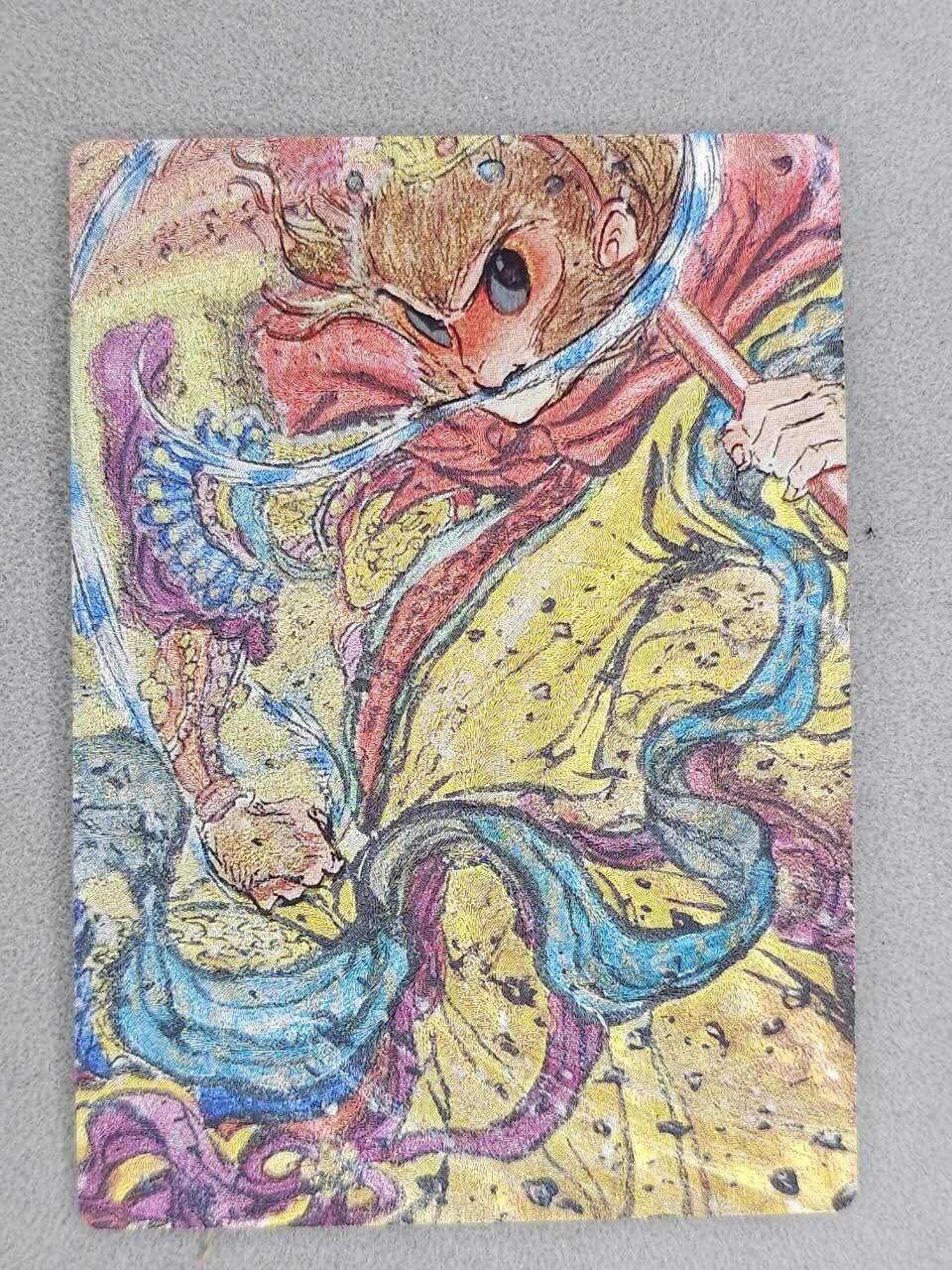 龙虎卡牌-八一场（满200元包邮，无佣金，每周六结拍，欢迎送拍） 粗闪卡 昆仑万象 权迎东手绘复刻第一弹 -  孙悟空